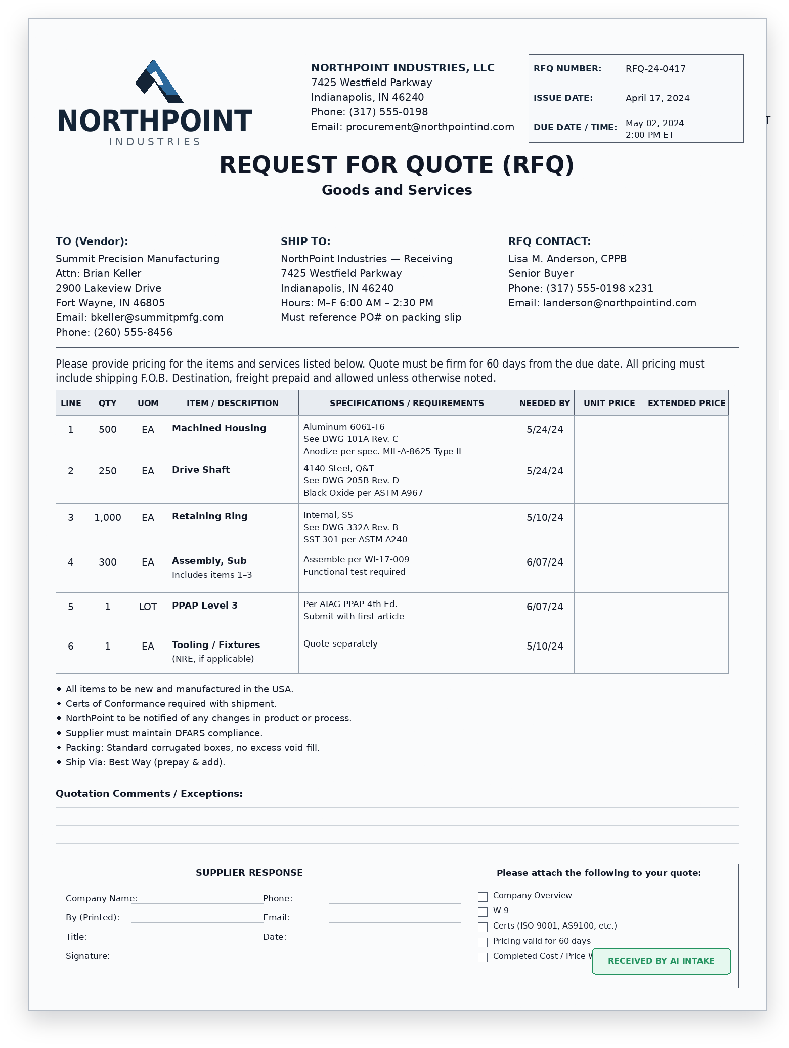 Clean digital RFQ